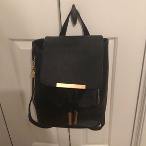 Black Backpack Purse